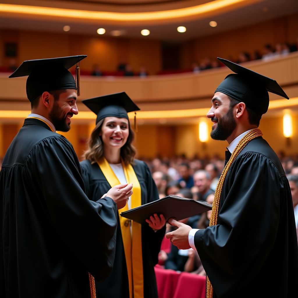 Ceremonia de graduación de estudiantes
